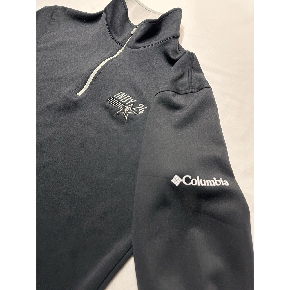 Columbia Golf Indy 2024 NBA All Star Game Omni Wick Men Small 1/4 Zip Shirt READ
